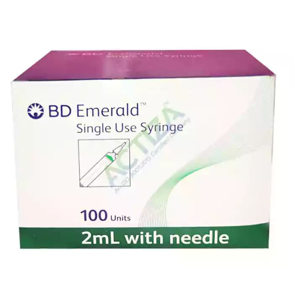 BD Emerald 2ml Syringe with 24G Needle (Syringe)