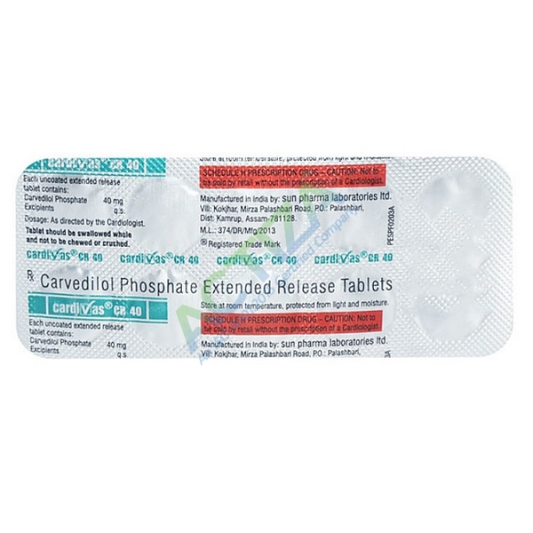 Cardivas CR 40 Mg