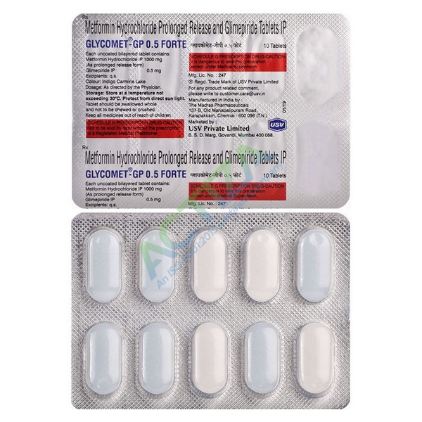 Glycomet-GP 0.5 Forte Tablet