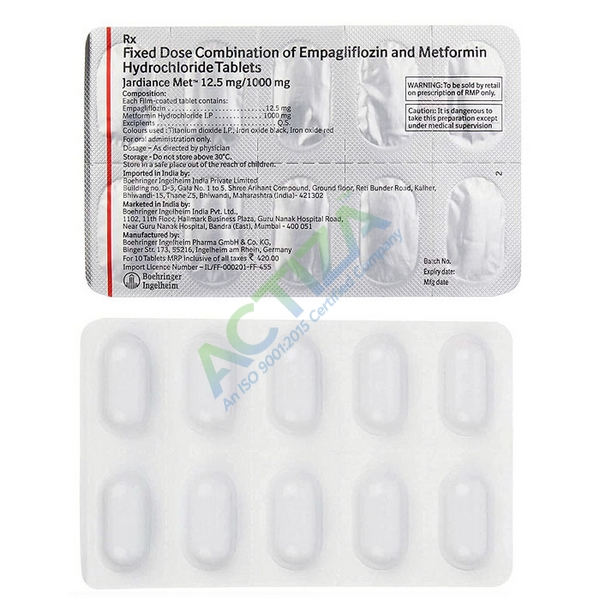 Jardiance Met 12.5mg/1000mg