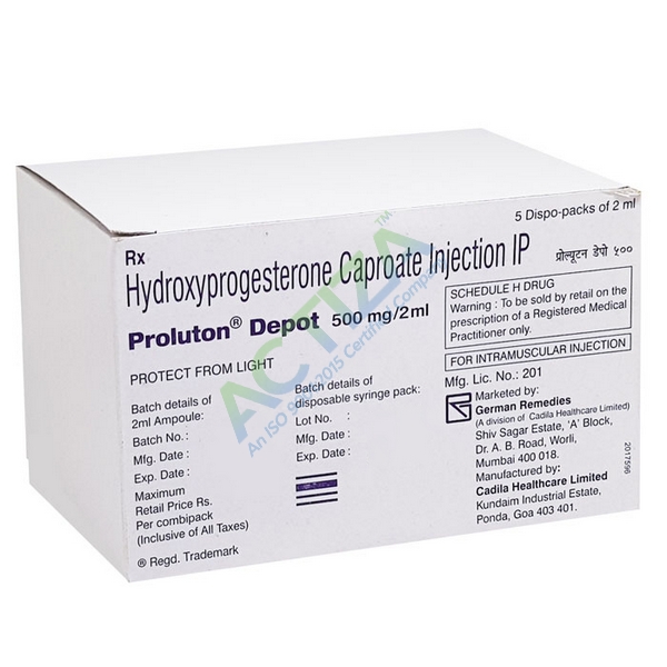 Proluton Depot 500 Mg/2ml Injection