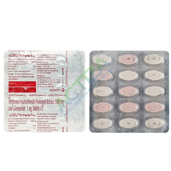 amaryl m forte 1 mg