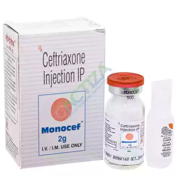 Monocef 2 Gm Injection