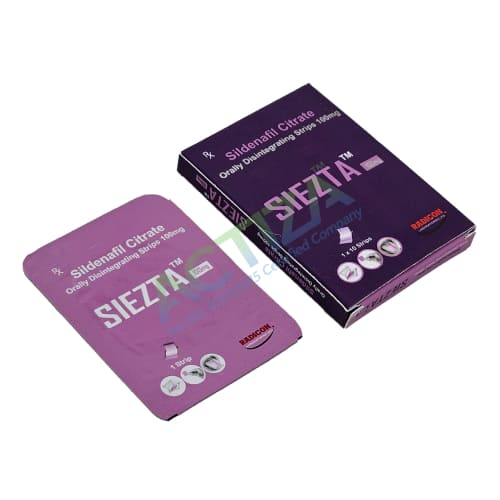 Sildenafil Citrate 100mg Orally Disintegrating Strips (Siezta)