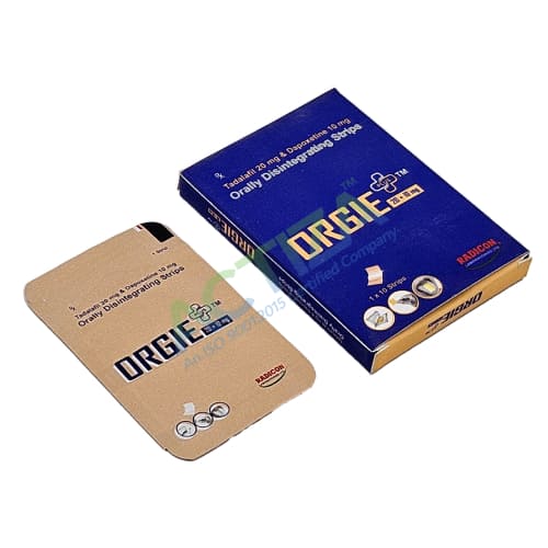 TadalafilDapoxetine Orally Disintegrating Strips (Orgie Plus)