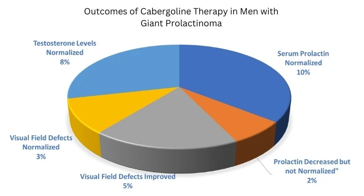 Outcomes of Cabergoline Therapy in Men with Giant Prolactinomas