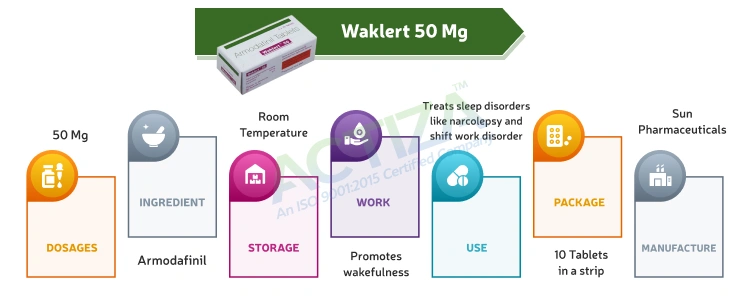Waklert 50 Mg (Armodafinil)