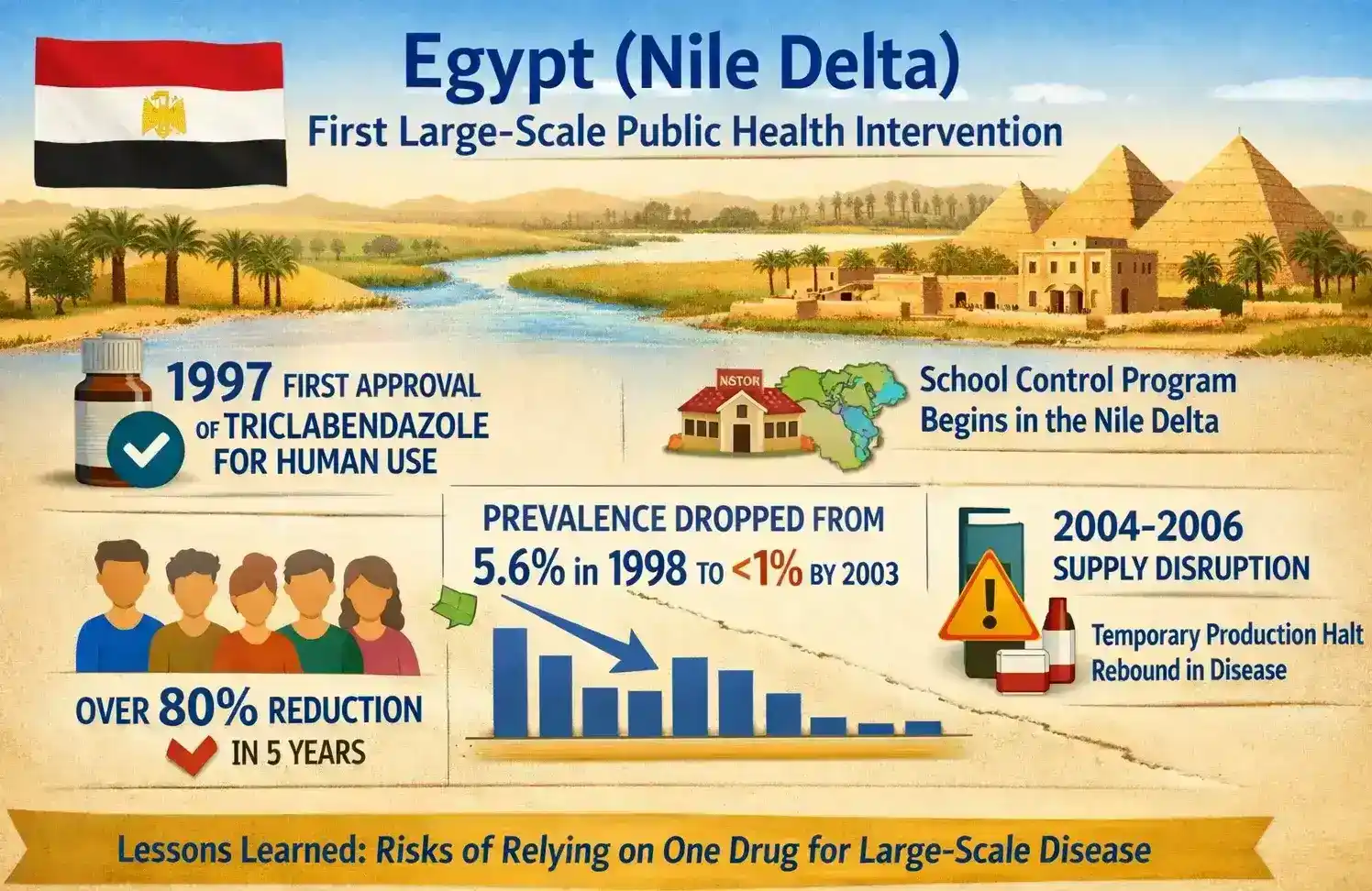 Egypt (Nile Delta) - First Large-Scale Public Health Intervention