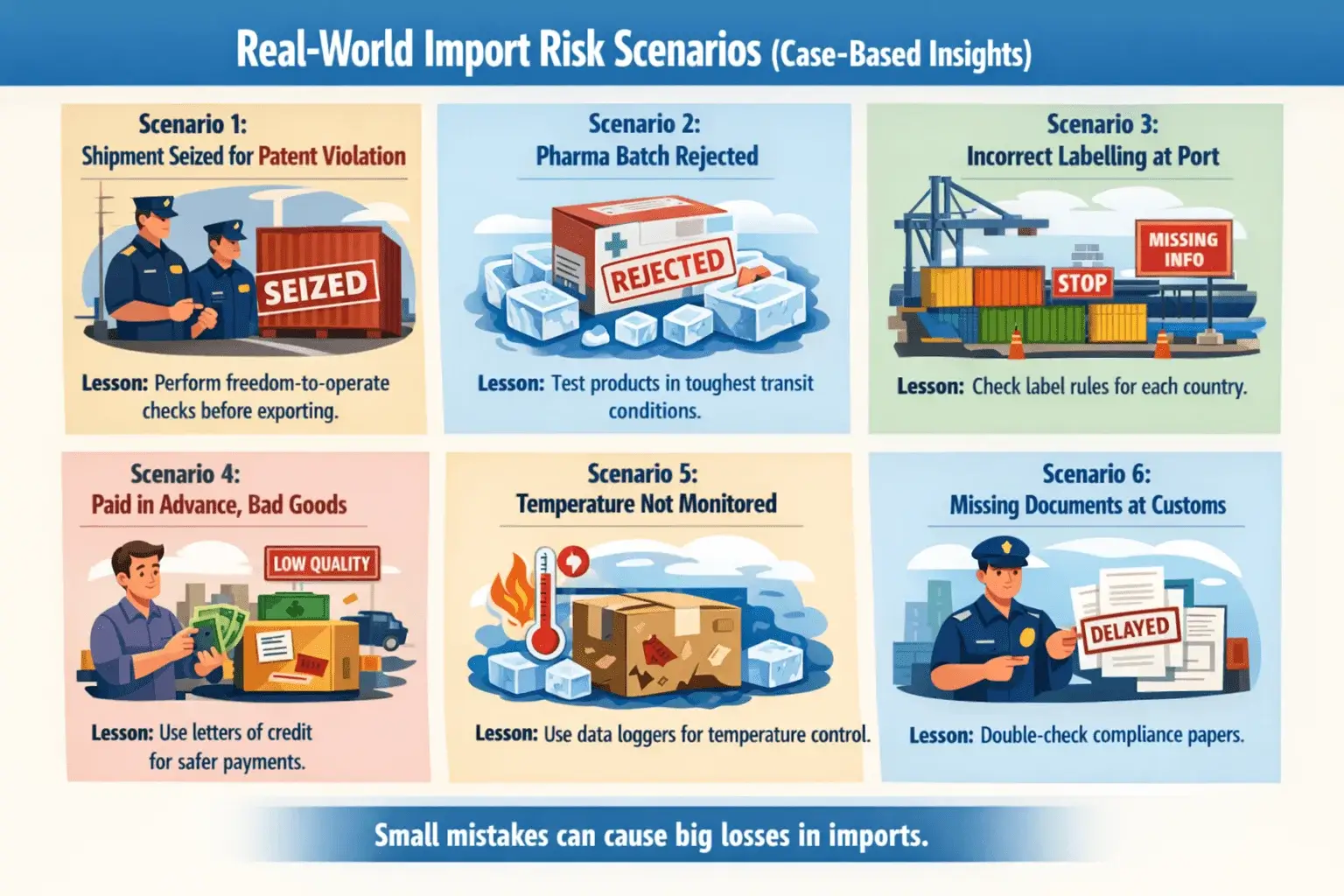 real-world import risk scenarios