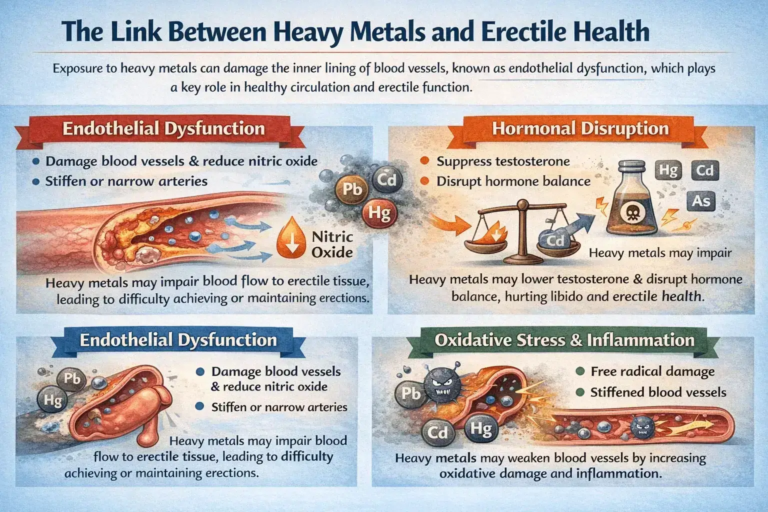 the link between heavy metals and erectile health