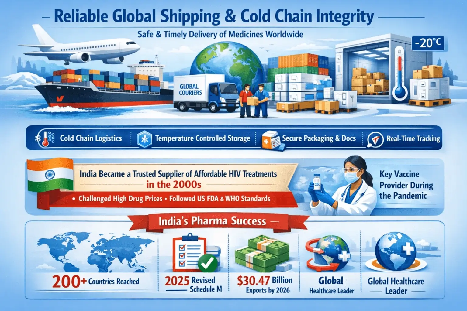 reliable global shipping and cold chain integrity