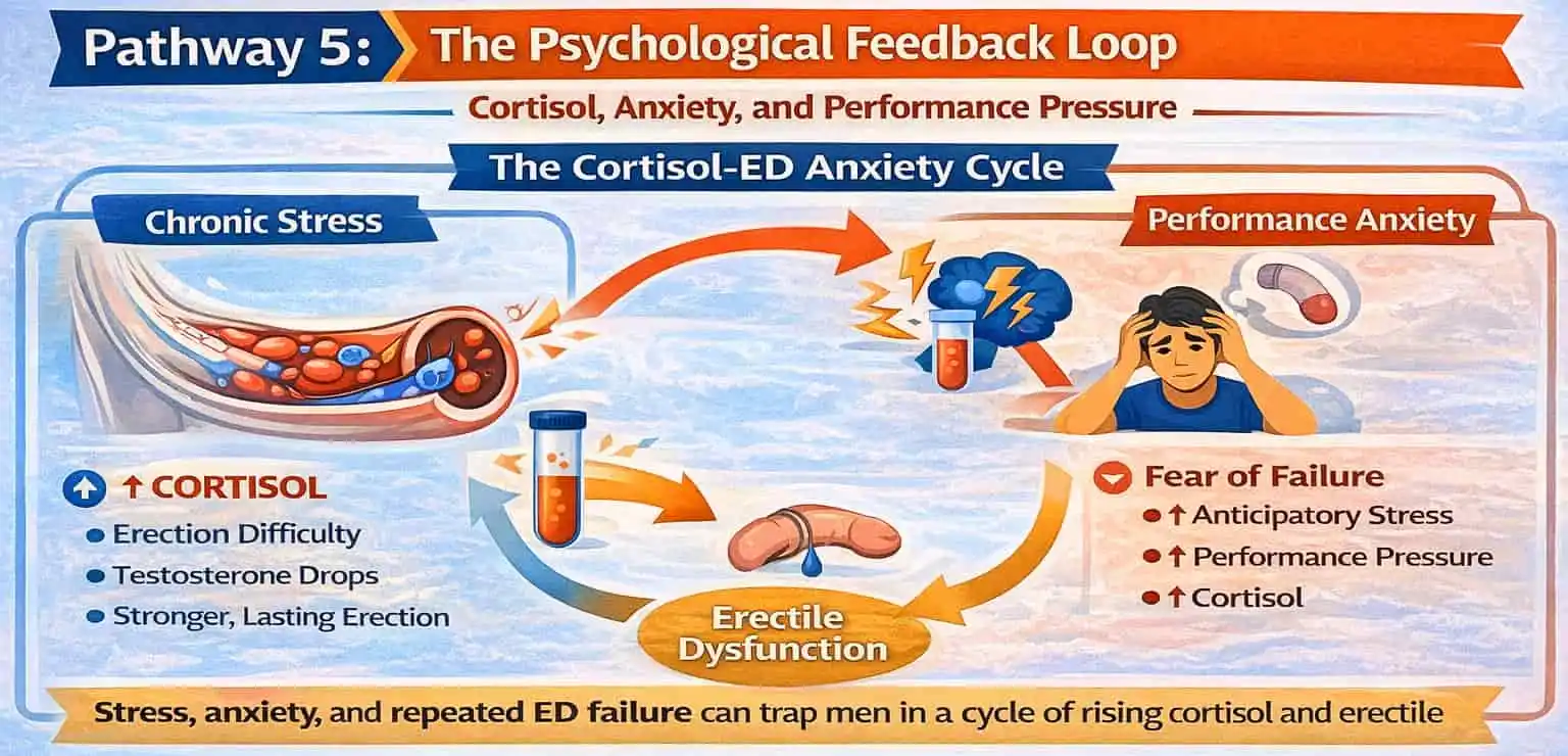 Pathway 5: The Psychological Feedback Loop - Cortisol, Anxiety, and Performance Pressure