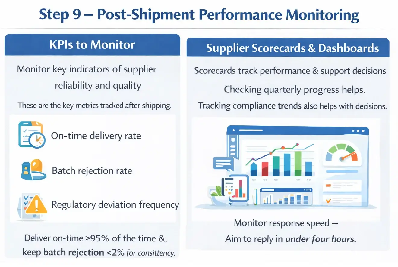 Step 9 - Post-Shipment Performance Monitoring