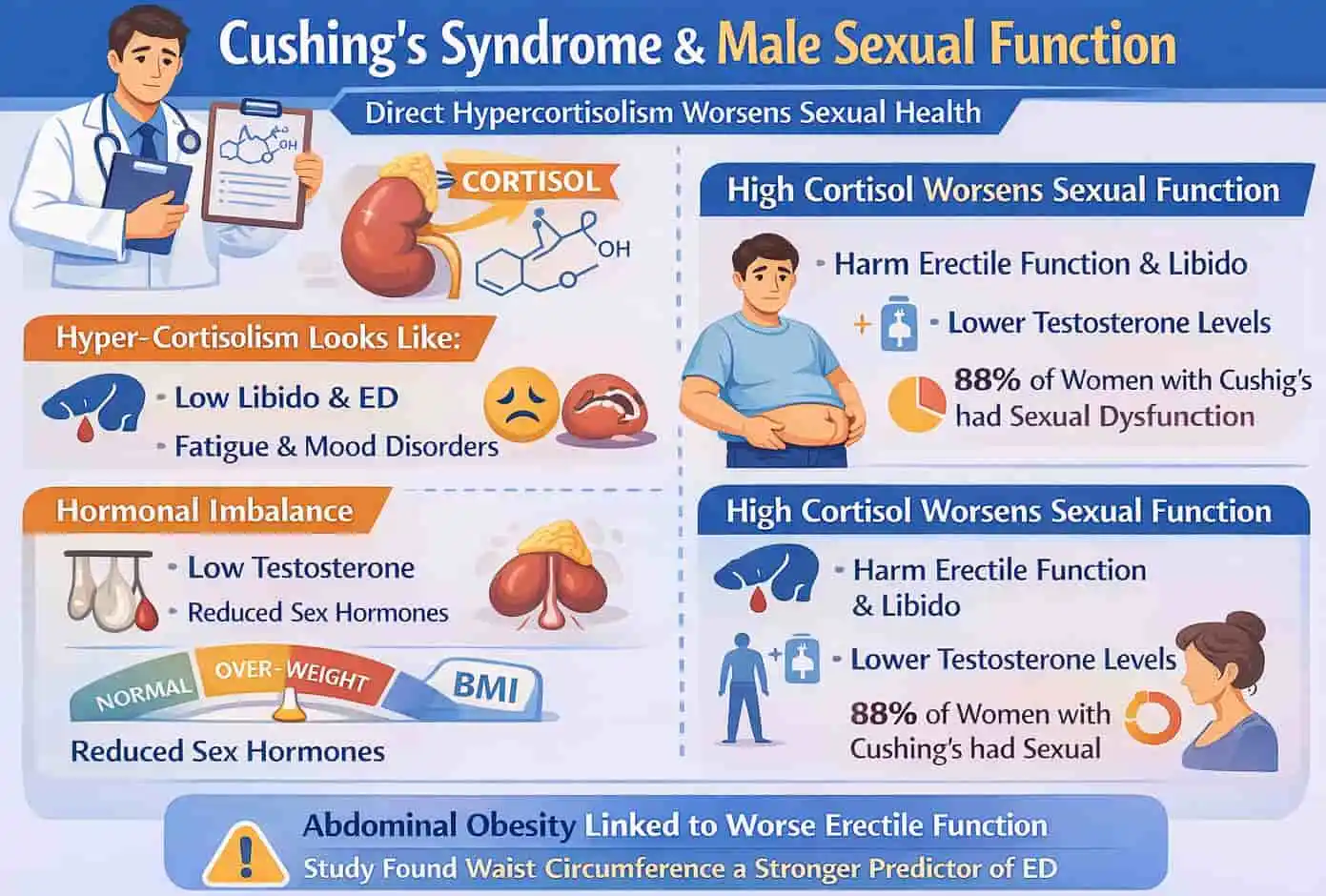 Study 4: Cushing's Syndrome - Direct Hypercortisolism and Male Sexual Function