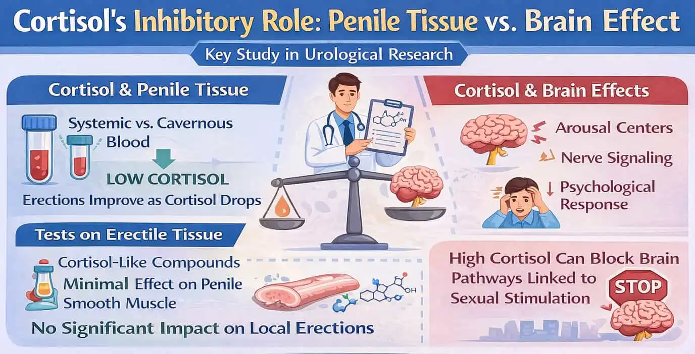study 6 cortisol's inhibitory role - penile tissue and central effect