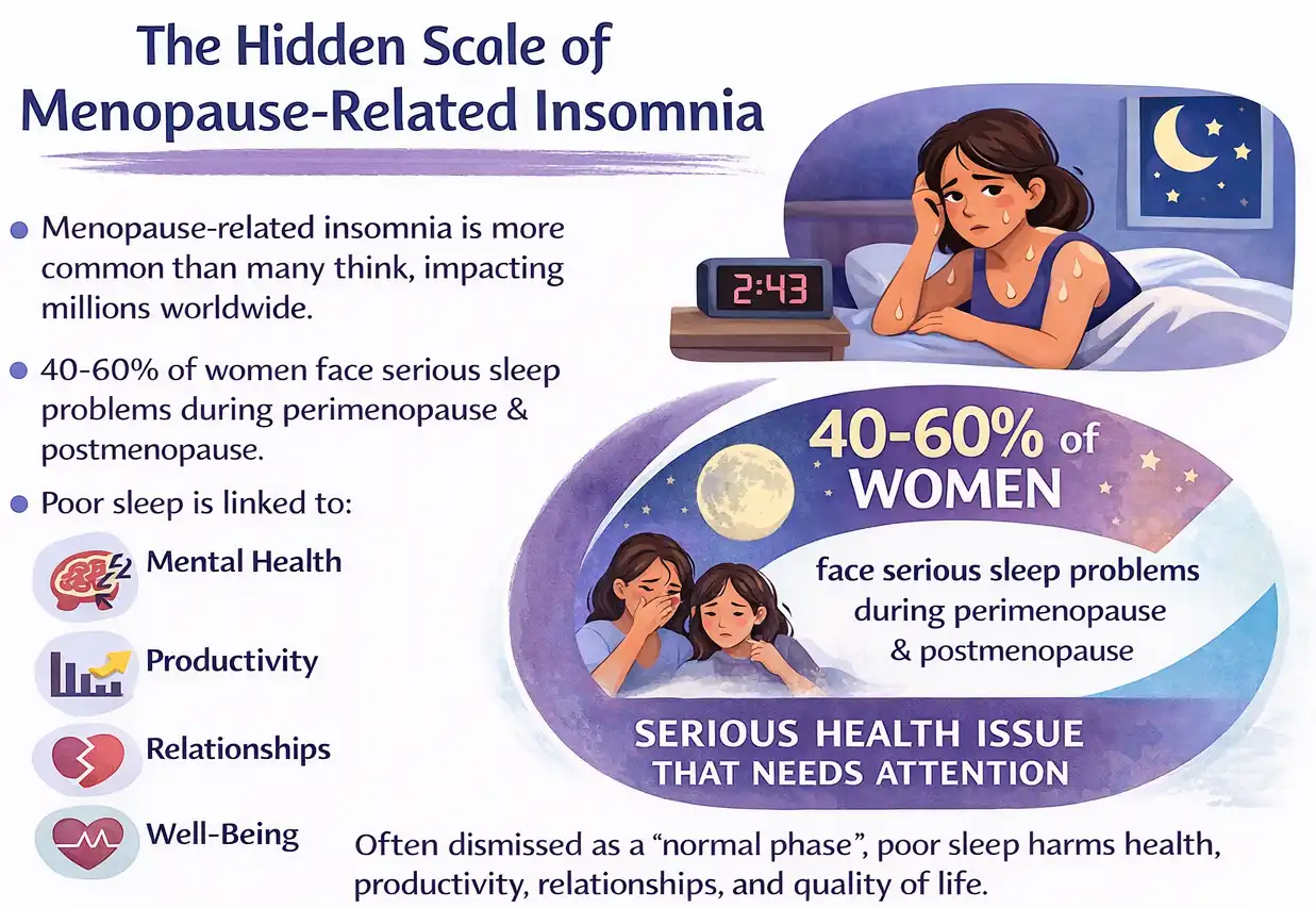 the hidden scale of menopause-related insomnia