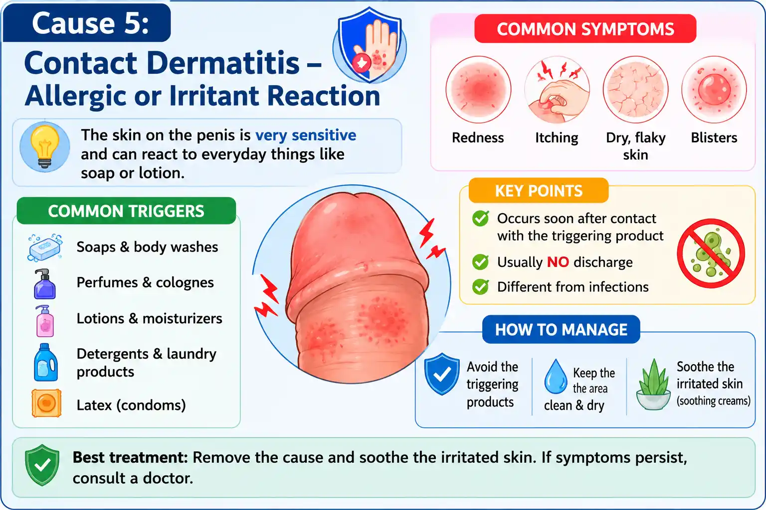 Cause 5: Contact Dermatitis - Allergic or Irritant Reaction