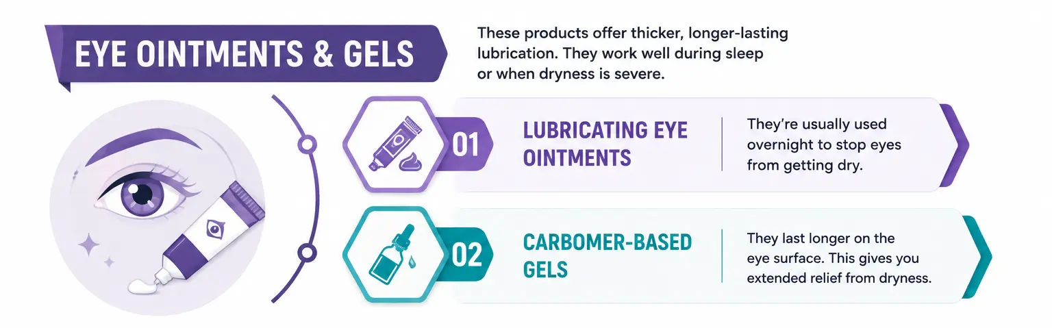 eye ointments and gels
