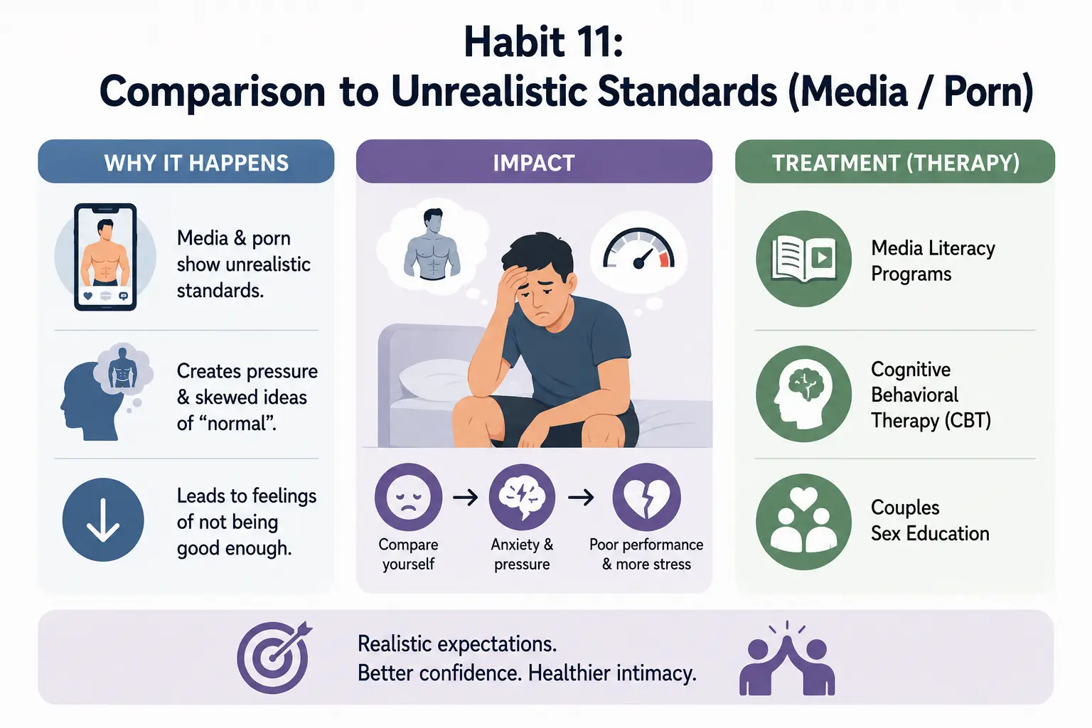 habit 11 comparison to unrealistic standards (media porn)