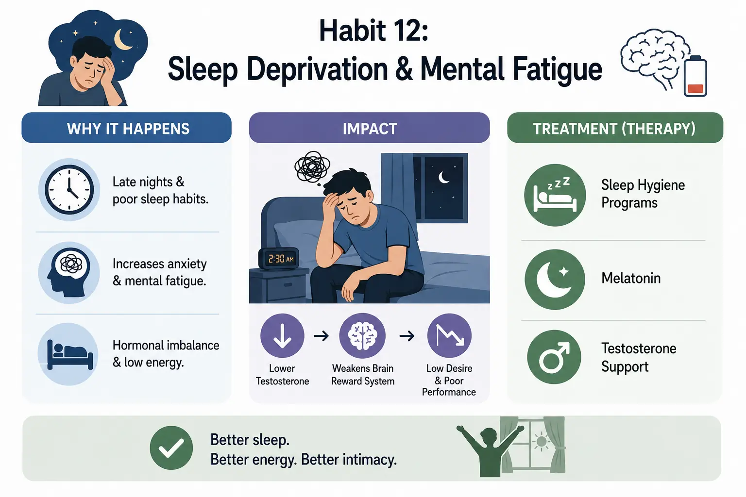 habit 12 sleep deprivation & mental fatigue