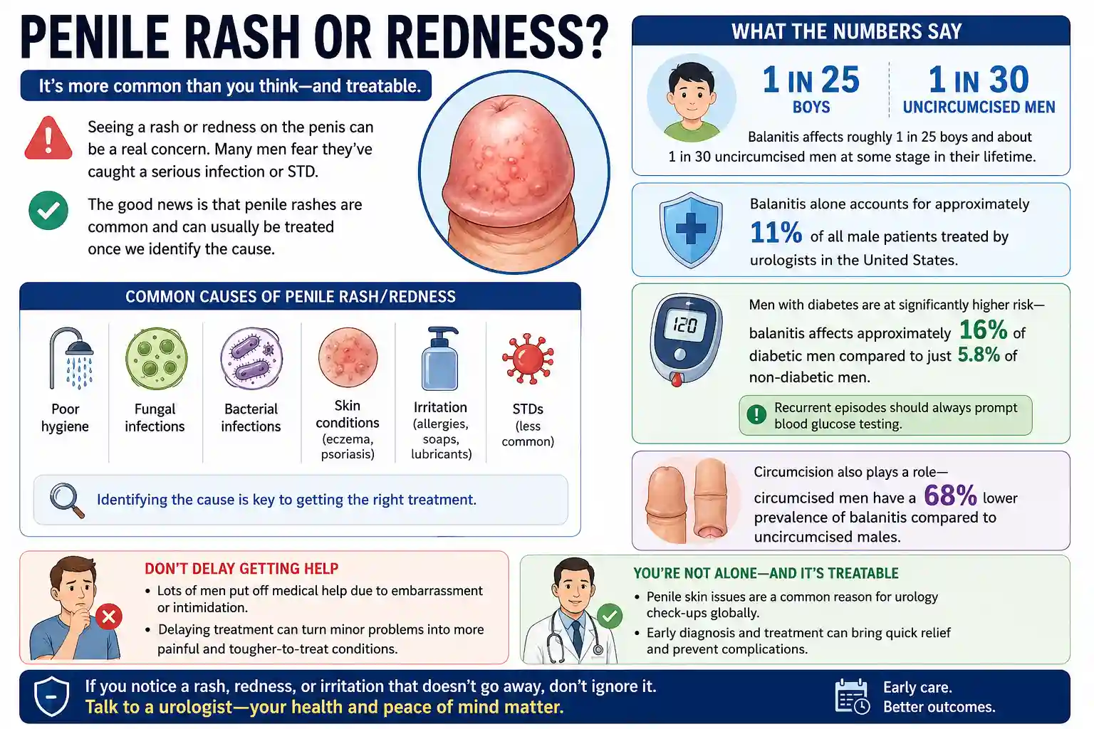 penile rash or resness